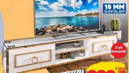 Hvordan kjøpe sponplatefjernsynsenheten som selges i Şok? Sjokk TV-enhet funksjoner
