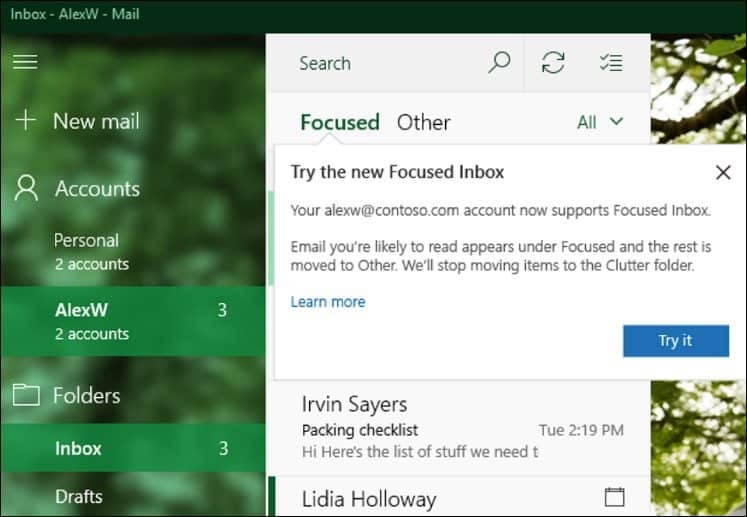 Microsoft lanserer store oppdateringer til Windows 10 Mail & Calendar-apper