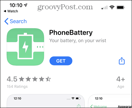 Installer PhoneBattery-appen fra App Store