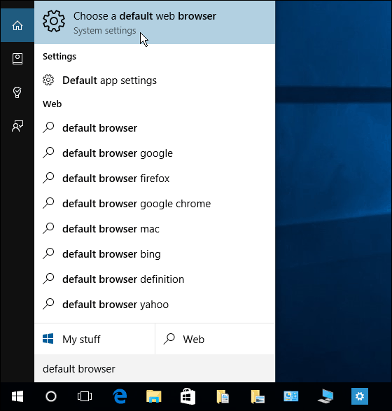 Cortana Søk Windows 10