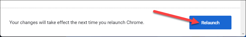 Start Chrome-knappen på nytt
