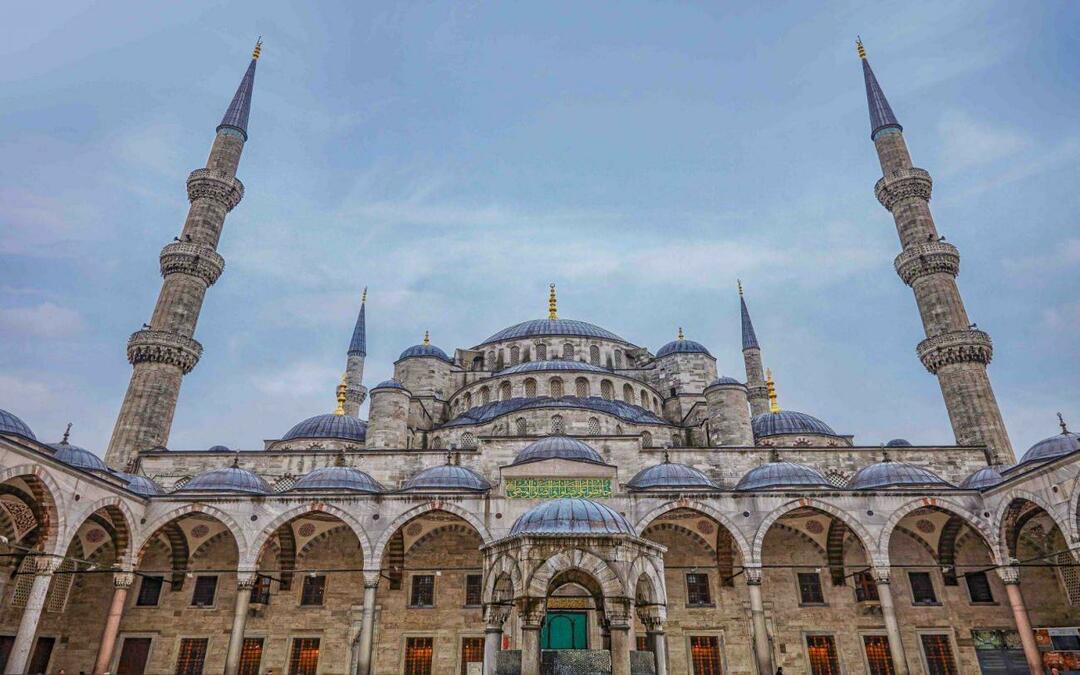 Den blå moskeens historie