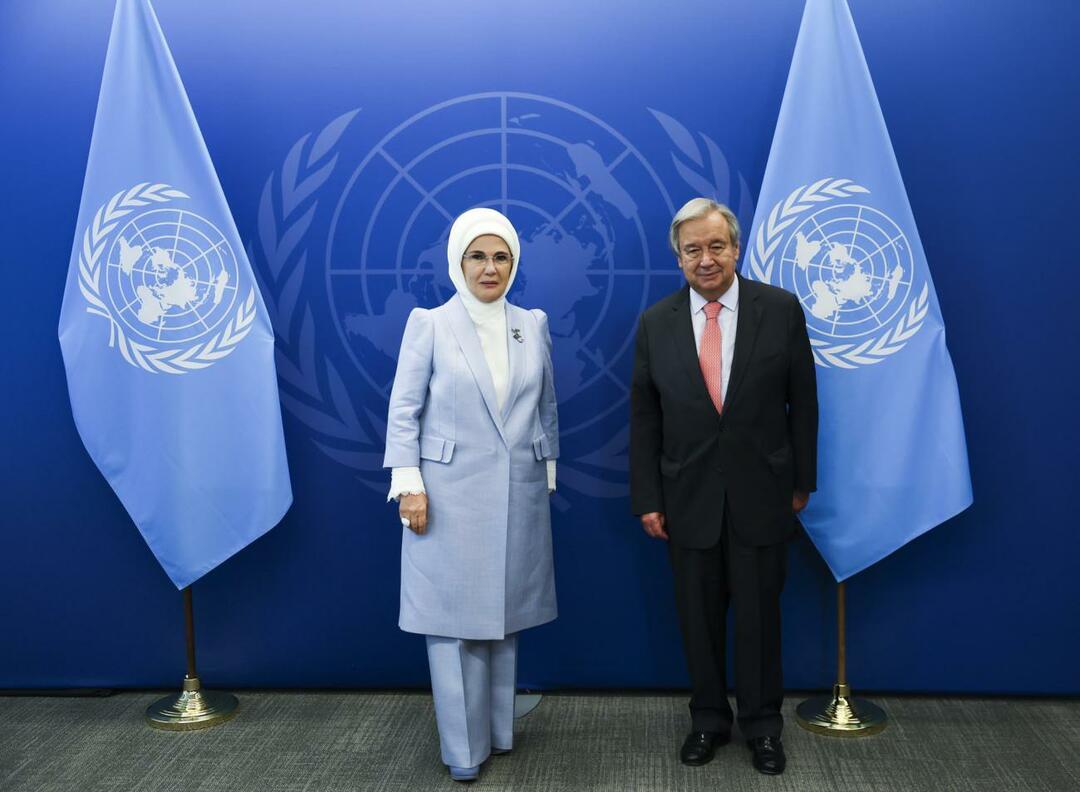 FNs generalsekretær og Emine Erdoğan signerte en erklæring om goodwill