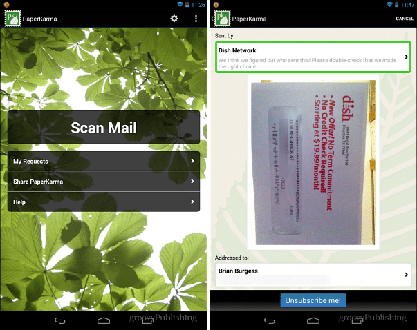 Slik stopper du søppelpost med PaperKarma Mobile-appen