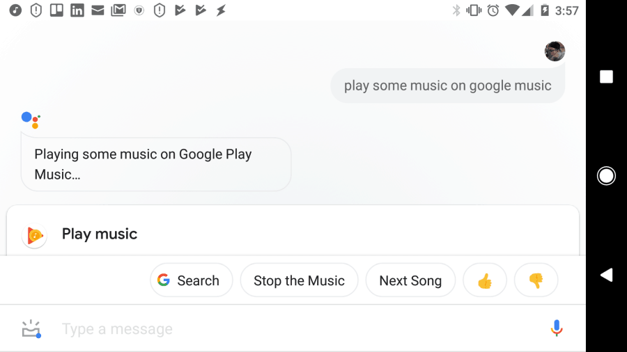 hei google spiller tilfeldig musikk