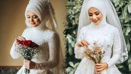 2021 hijab brudekjole modeller De vakreste hijab brudekjole modeller