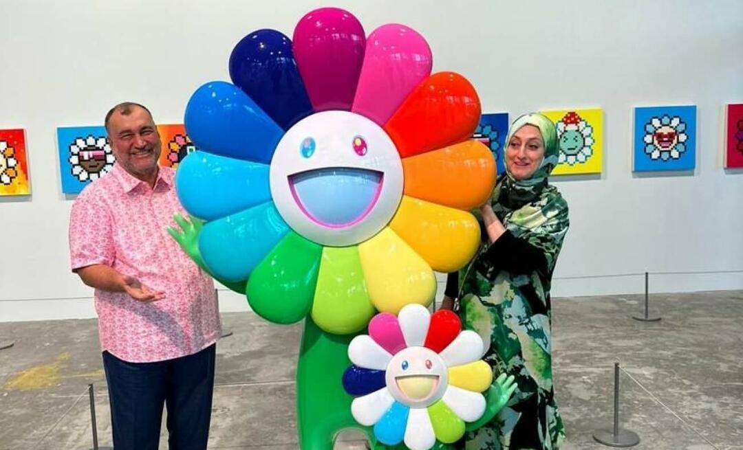 Murat Ülker turnerte utstillingen sammen med sin kone Betül Ülker i Dubai!