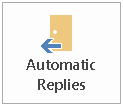 Automatisk svar-knapp i OutlookOutlook-knapp for automatiske svar