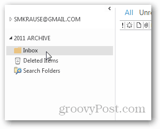 hvordan lage pst-fil for Outlook 2013 - ny mappeinnboks