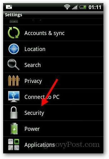 Sikkerhetslås Android 2