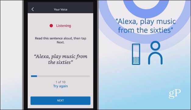 Alexa stemme profiler