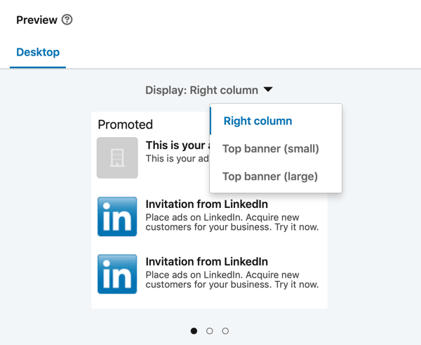 Hvordan lage LinkedIn-tekstannonse, trinn 13, forhåndsvisning av annonser