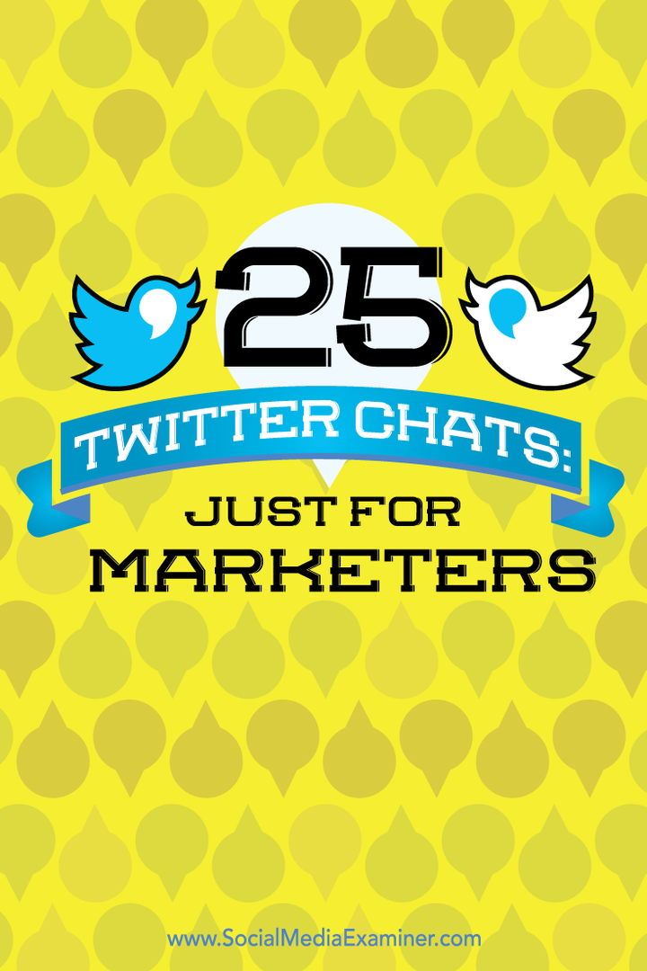 25 Twitter-chatter: Bare for markedsførere: Social Media Examiner