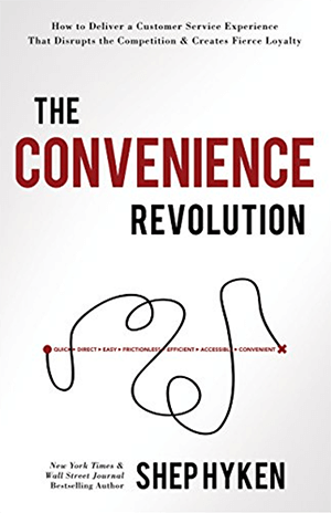 Dette er et skjermbilde av omslaget til Shep Hykens nyeste bok, The Convenience Revolution.