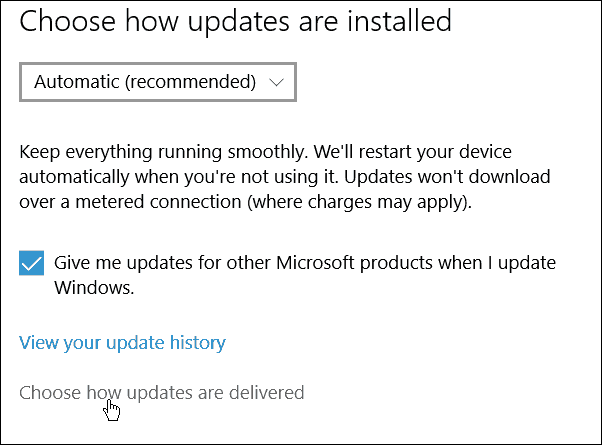 Stopp Windows 10 fra å dele Windows-oppdateringene dine til andre PCer