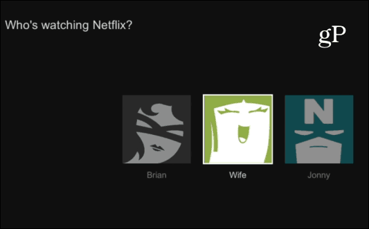 Netflix brukerprofiler