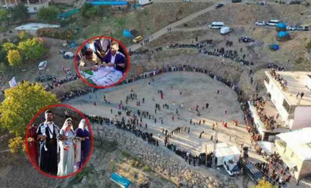 Historisk øyeblikk i Şırnak! Kilo gull ble båret i bryllupet til 5 tusen mennesker