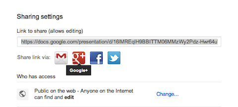 google + på Google Drive