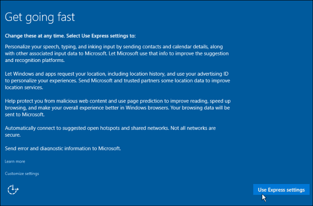 Epress Innstillinger Windows 10