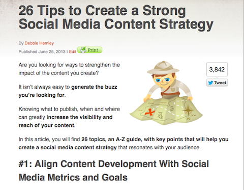 innholdsstrategi for sosiale medier