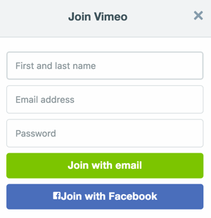 Tillat besøkende på nettstedet å registrere seg med Facebook-pålogging.
