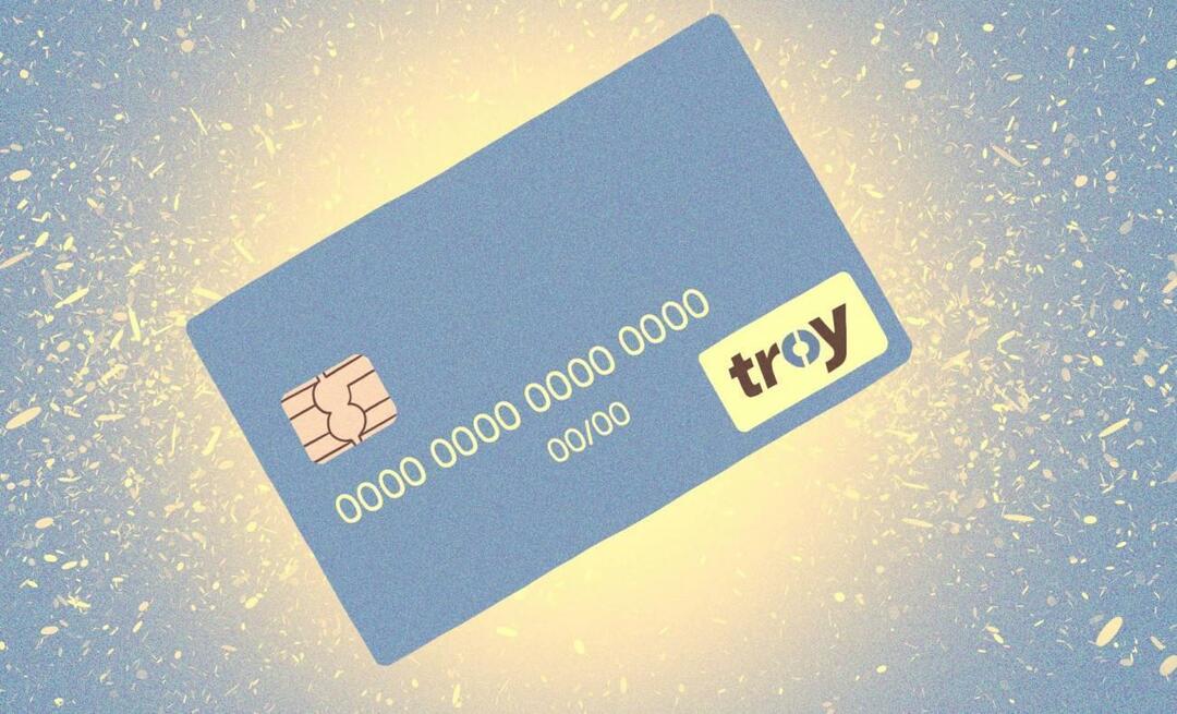 Hva må jeg gjøre for å bytte til TROY-kort? Hvor er TROY satt? Hva står TROY-kortet for?