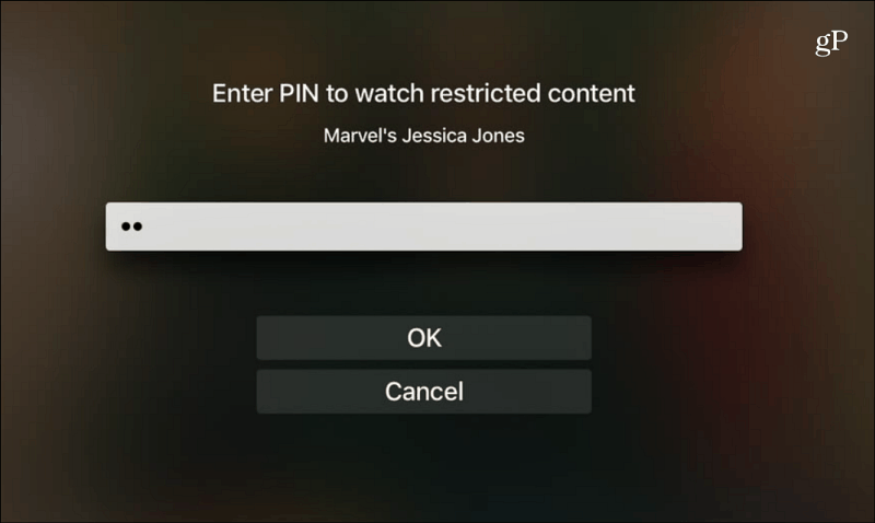 Netflix Angi PIN-visning Begrenset innhold