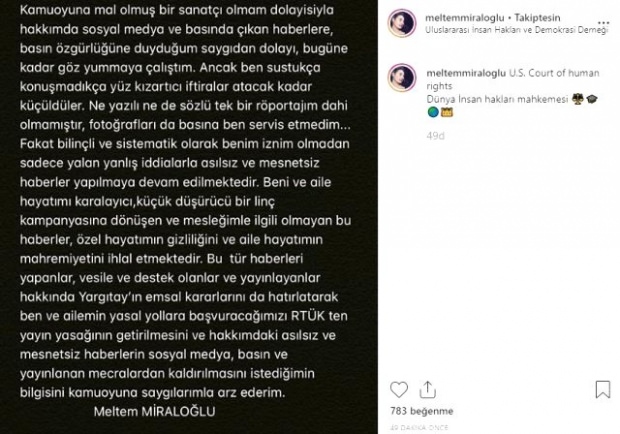 Skuespillerinne Meltem Miraloğlu skilte seg fra sin amerikanske kone