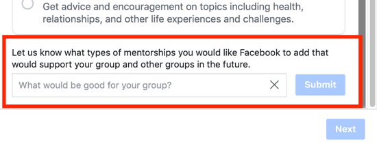 Hvordan du kan forbedre Facebook-gruppesamfunnet ditt, muligheten til å foreslå et alternativ for gruppelederkategori til Facebook
