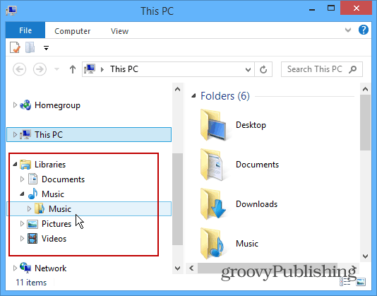 Windows 8.1 Tips: Bring Back Libraries in File Explorer