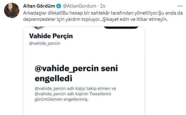 Falsk konto åpnet på vegne av Vahide Perçin