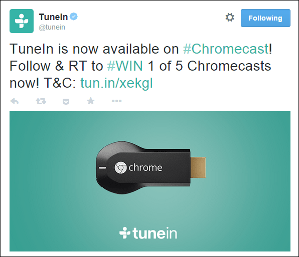 Still inn Twitter Chromecast Promo