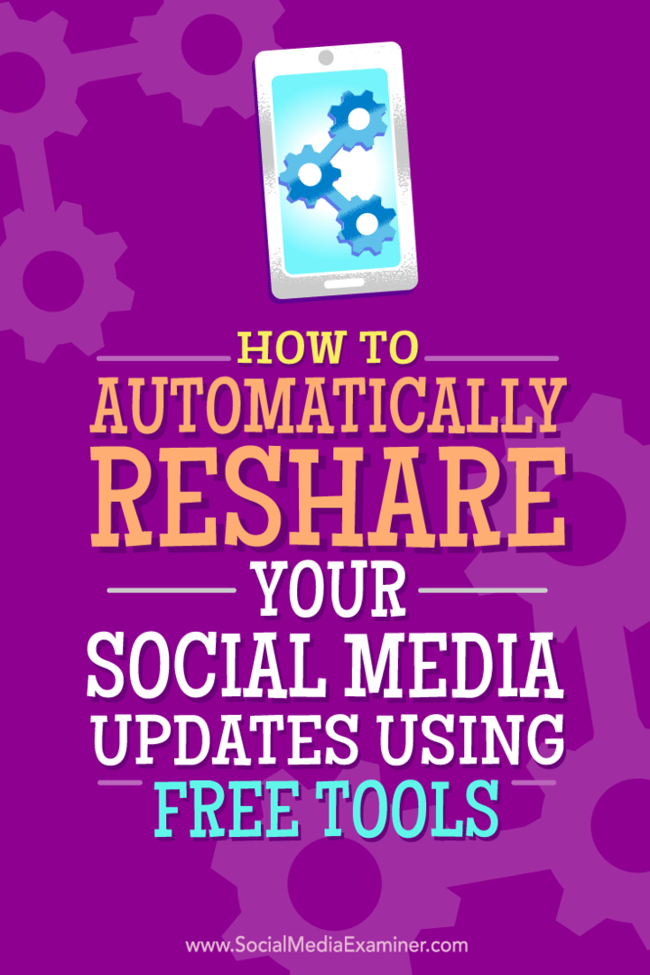 Tips om hvordan du automatisk kan dele oppdateringene dine på sosiale medier med gratis verktøy.