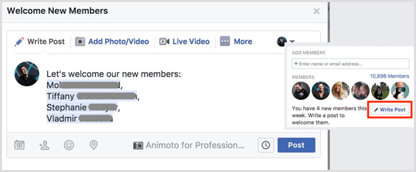 Facebook-gruppen ønsker nye medlemmer velkommen