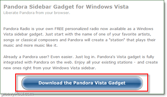 last ned pandora-gadget windows 7