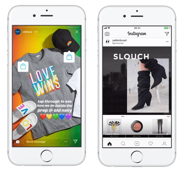 Facebook utvider arbeidet med å nå kjøpere sømløst på Instagram med shoppingkoder og dets annonseformater.