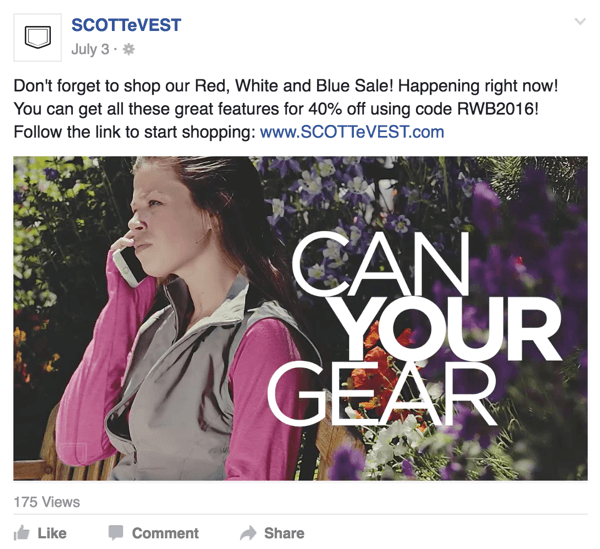 scottevest facebook videoannonse