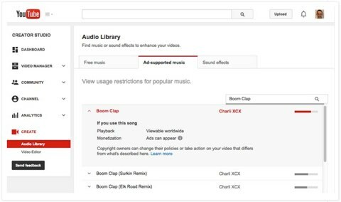 youtube laste opp video med musikk