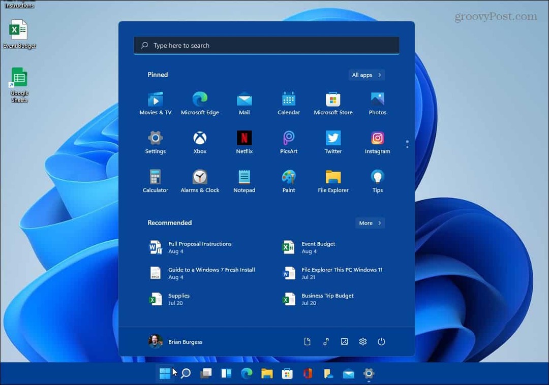 Slik endrer du Windows 11 Start -menyen og oppgavelinjens farger