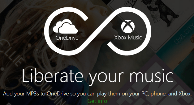 Få tilgang til musikksamlingen din fra OneDrive via Xbox Music