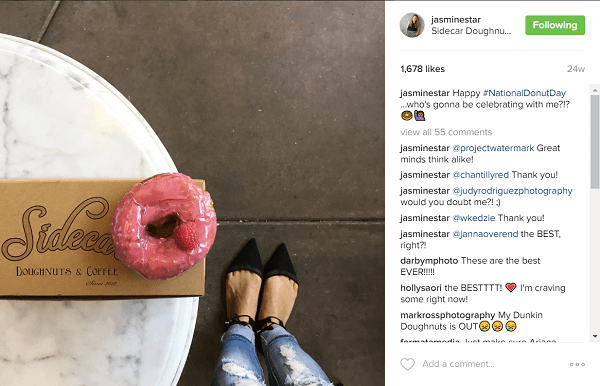 Jasmine Star oppdaget at fansen deres elsket når hun postet smultringer på Instagram.