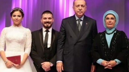 President Erdoğan og hans kone Emine Erdoğan var bryllupsvitner!