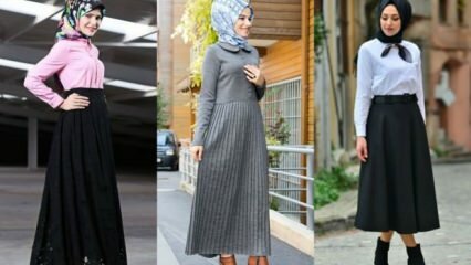 Hvordan lage en hijab-skjørt-kombinasjon?