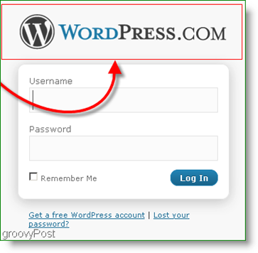 WordPress-logo på påloggingssiden - logo-login.gif