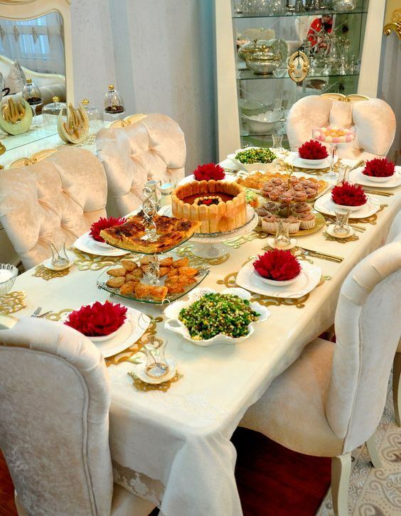 Iftar-bord dekorasjonsforslag