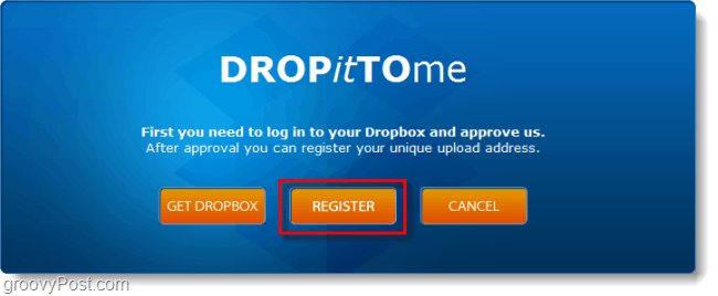 registrere en dropbox-opplastningskonto
