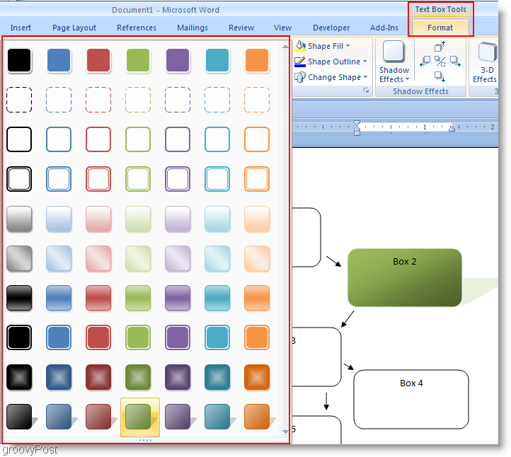 Microsoft Word 2007-formatformer