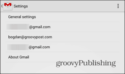 Gmail Android-innstillinger for eksterne bilder