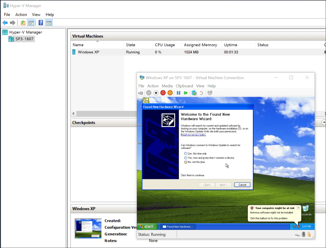 Hvordan migrere VirtualBox VMer til Windows 10 Hyper-V