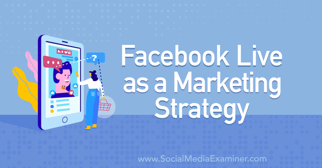 Facebook Live as a Marketing Strategy med innsikt fra Tiffany Lee Bymaster på Social Media Marketing Podcast.